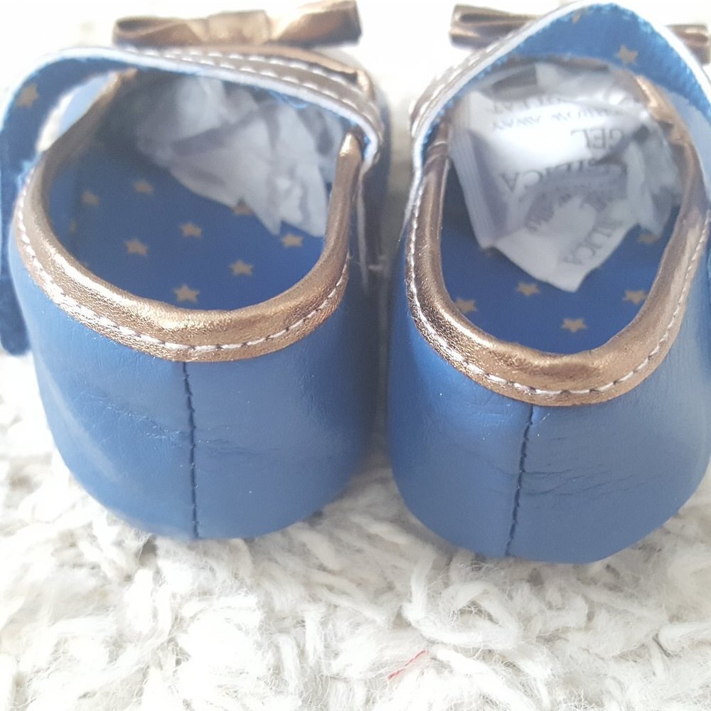 Baby Girl Denim and Copper Mary Jane 6-12M NWT - Picture 3 of 5